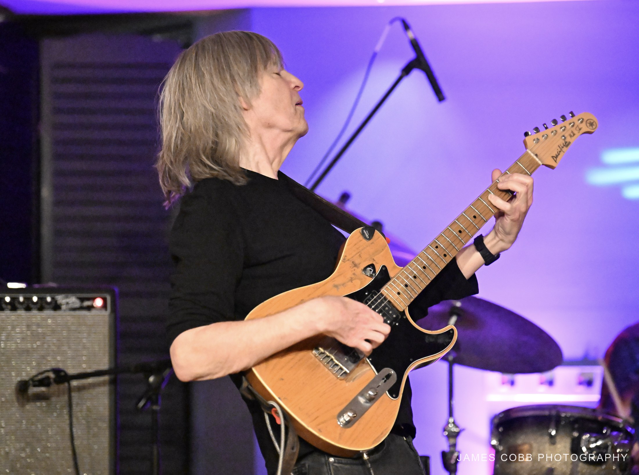 Mike Stern performing live, captured by James Cobb Photography