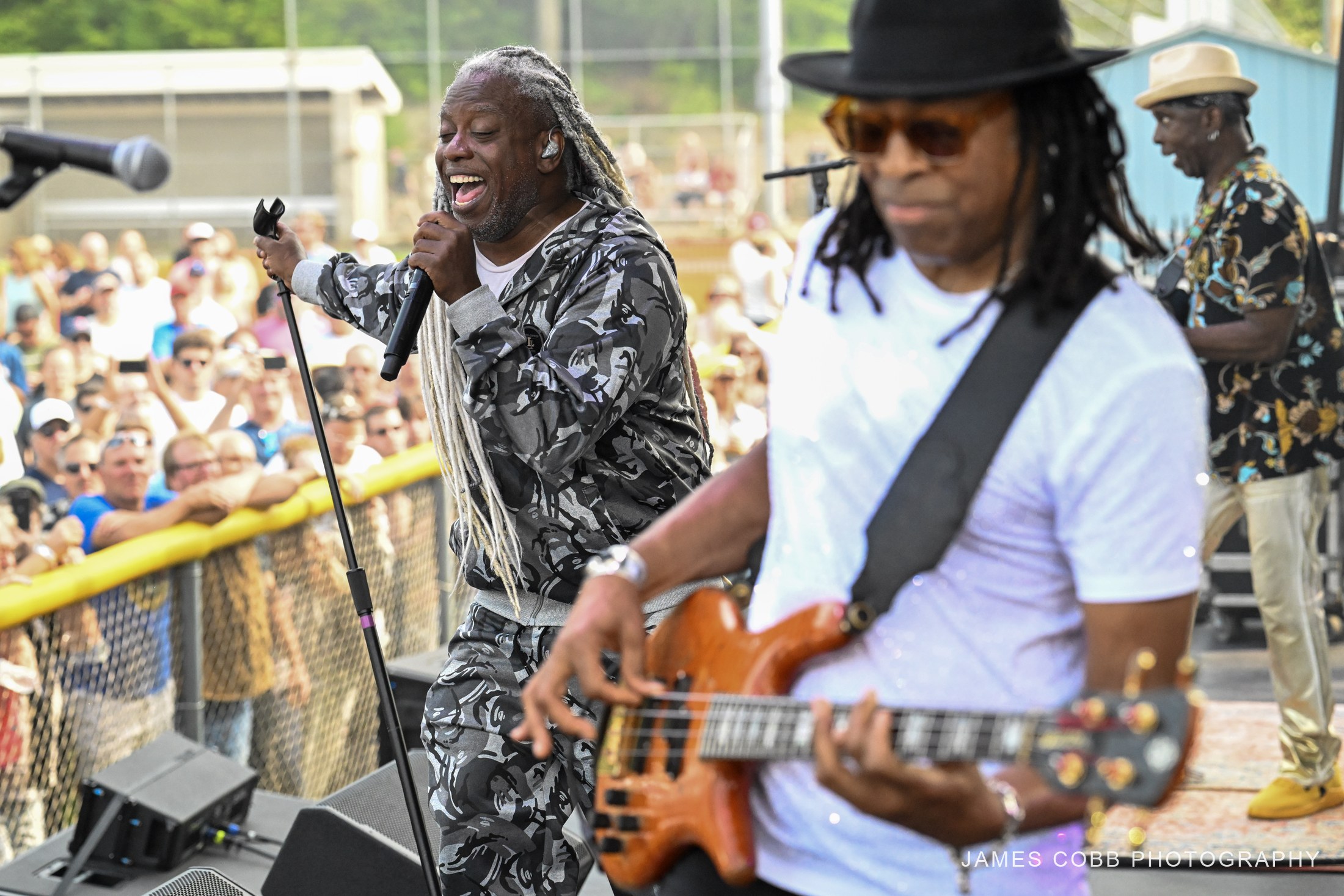 Living Colour performing live, captured by James Cobb Photography